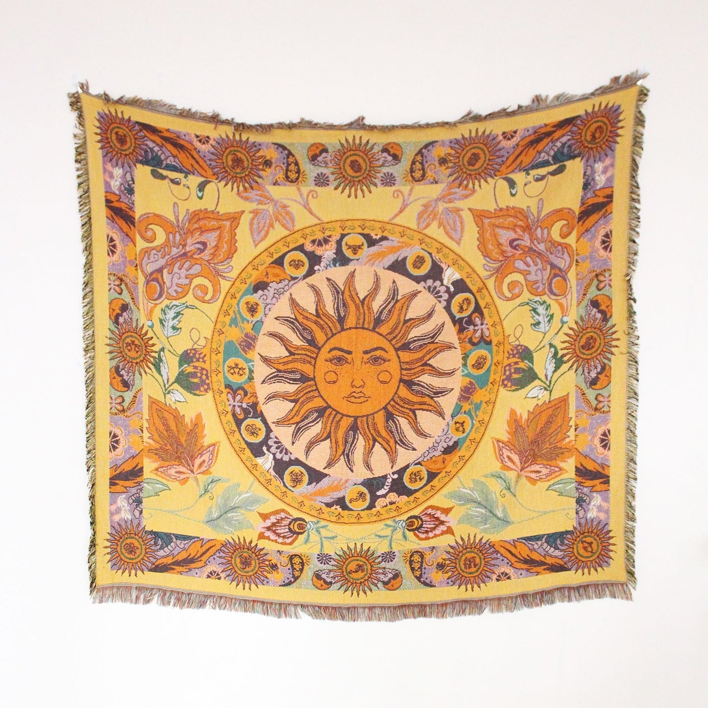 Sofa Cover Casual Boho Blanket Fringe - The Sonne Haus