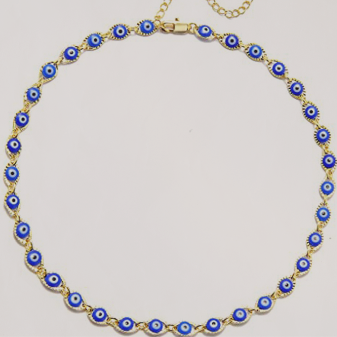 The Gaze Choker - Dainty Evil Eye Necklace - The Sonne Haus