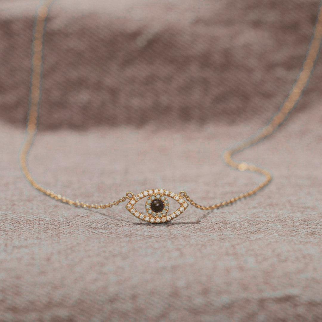 The Watchful Chain Evil Eye Necklace - The Sonne Haus