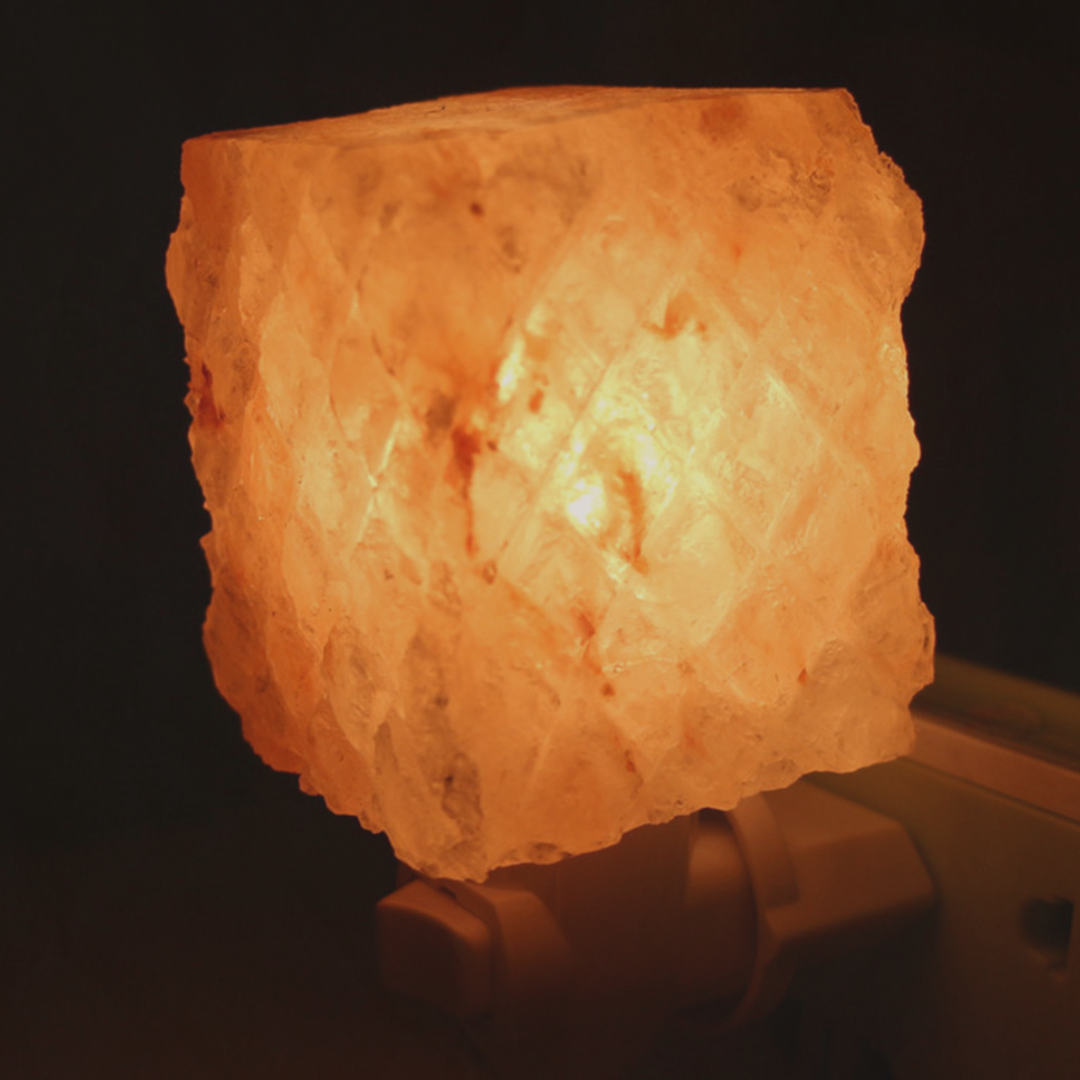 The Glow of Comfort – Mini Crystal Himalayan Salt Night Light - The Sonne Haus