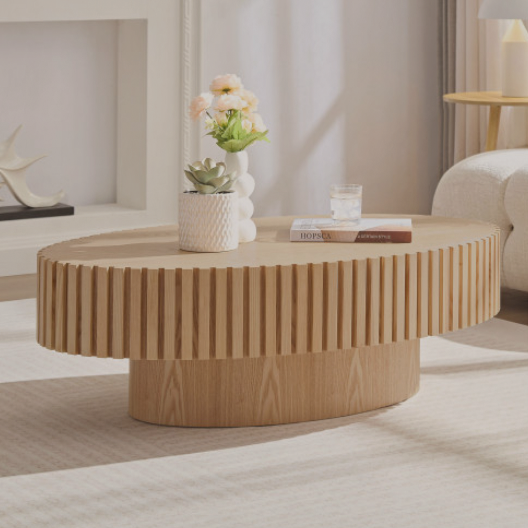 The Atelier Table – Handmade Drum Coffee Table - The Sonne Haus