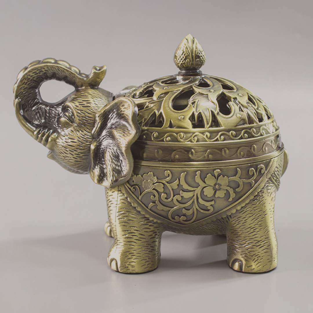 The Elefante Burner — Sculptural Alloy Incense Holder - The Sonne Haus