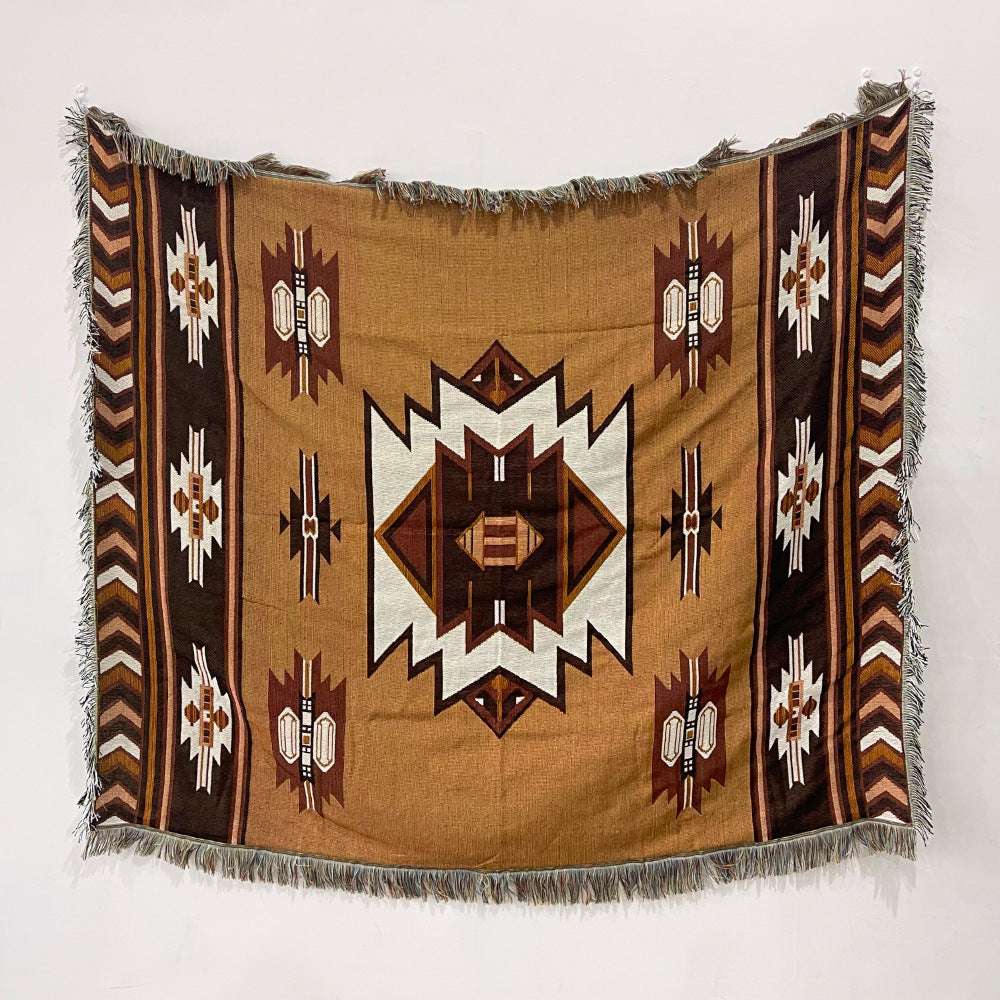 Sofa Cover Casual Boho Blanket Fringe - The Sonne Haus
