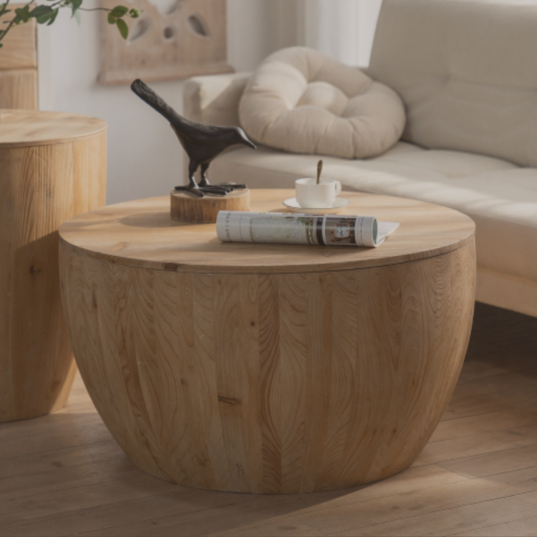 The Atelier Barrel Table Set - The Sonne Haus