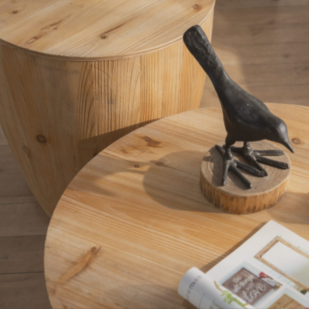 The Atelier Barrel Table Set - The Sonne Haus