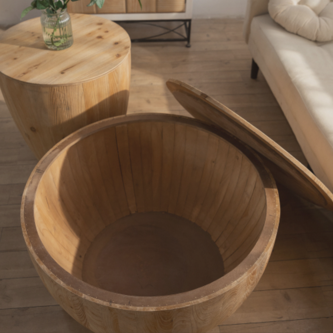 The Atelier Barrel Table Set - The Sonne Haus