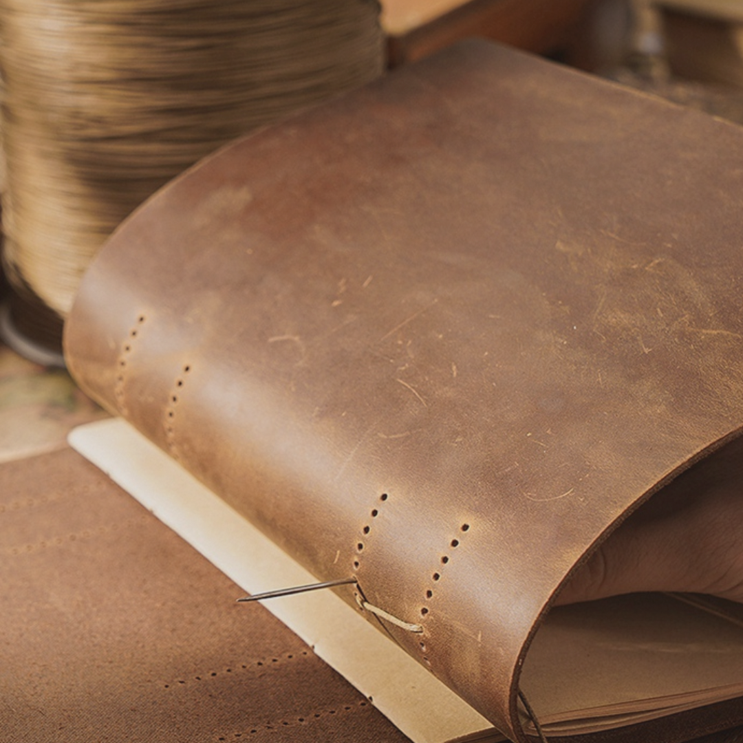 The Archivist’s Journal – Handbound Cowhide Sketchbook - The Sonne Haus