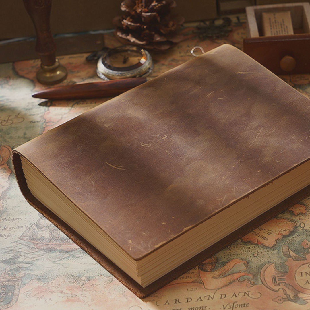 The Archivist’s Journal – Handbound Cowhide Sketchbook - The Sonne Haus