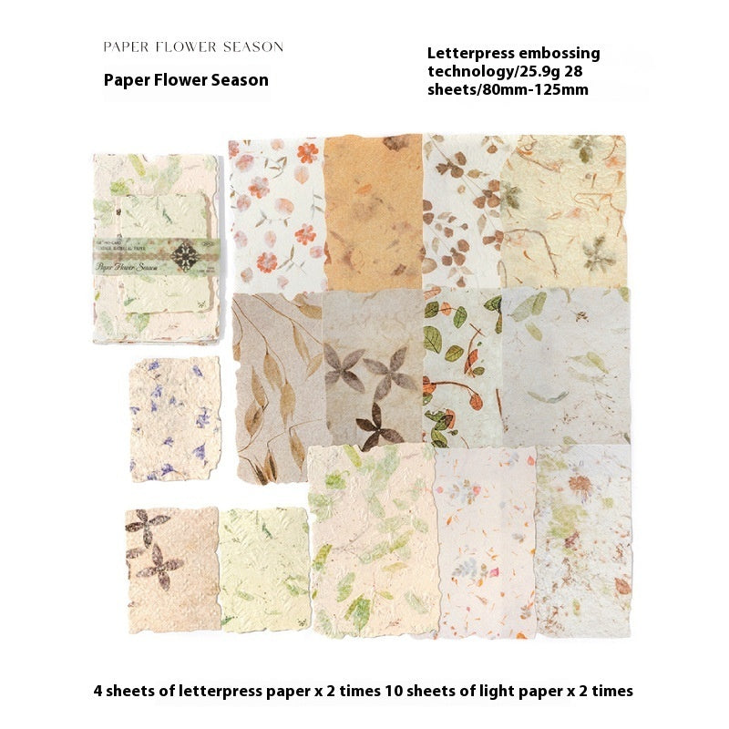 Paper Room Light And Shadow Series Coffee Stain Notebook DIY Decorative Collage Base Material