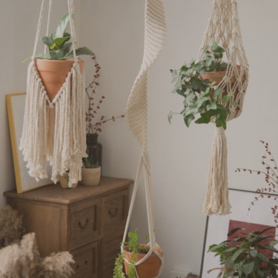 The Hanging Ritual Set I – IV - Hand-Woven Plant Hangers - The Sonne Haus