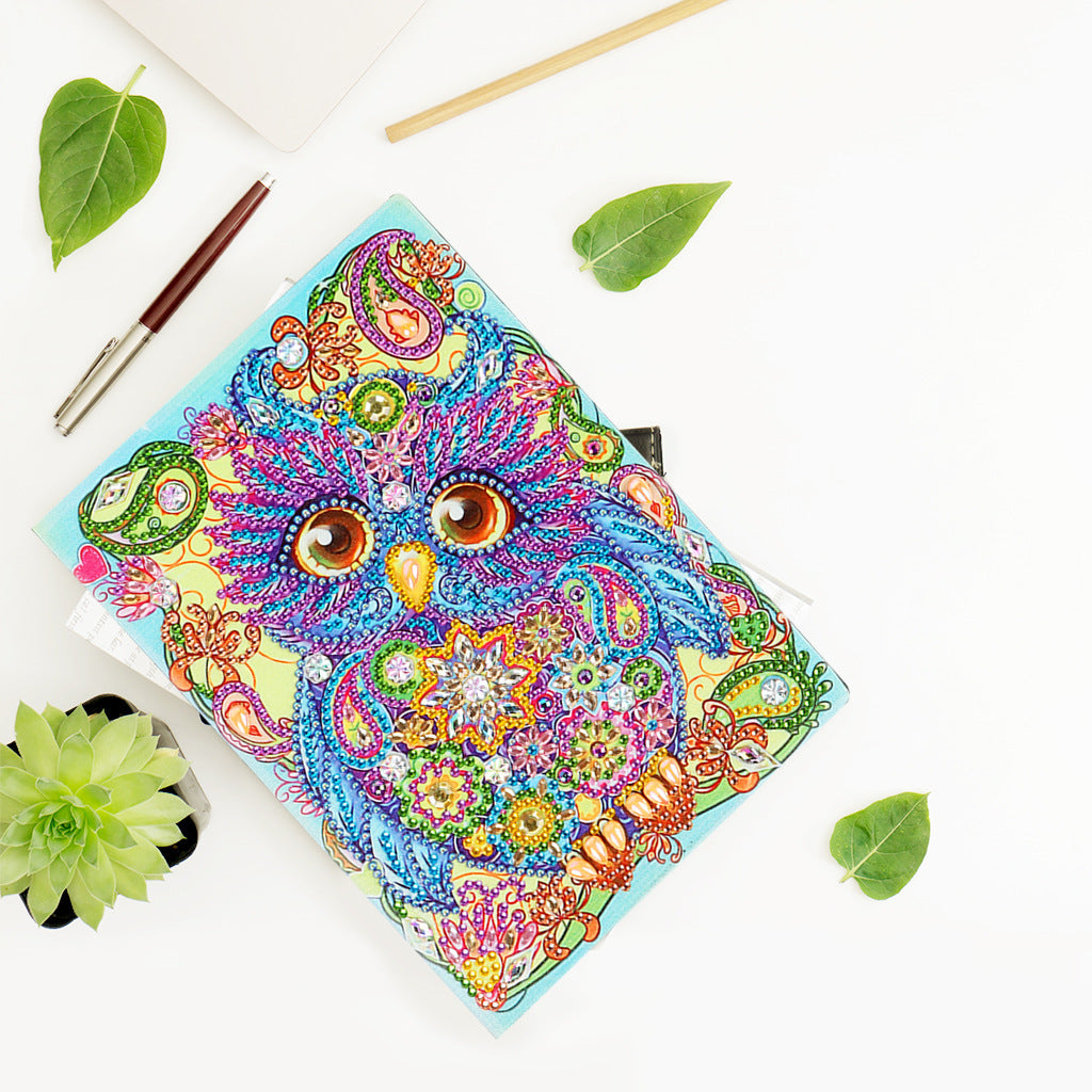 5d Diamond Painting Notebook Owl Alien Shaped Diy