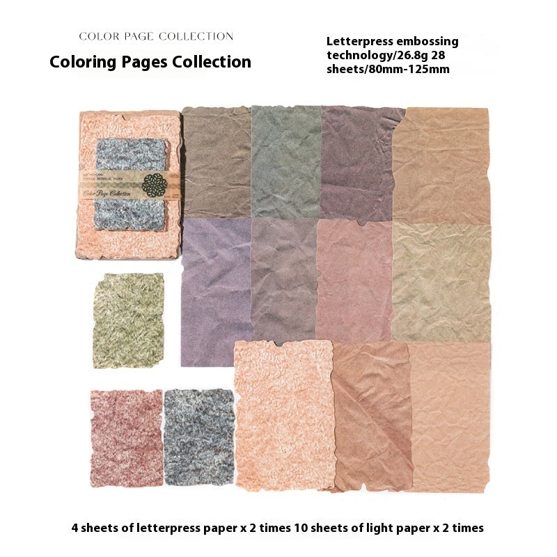 Paper Room Light And Shadow Series Coffee Stain Notebook DIY Decorative Collage Base Material