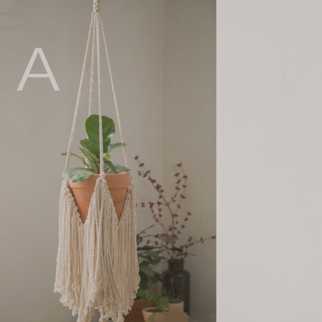 The Hanging Ritual Set I – IV - Hand-Woven Plant Hangers - The Sonne Haus