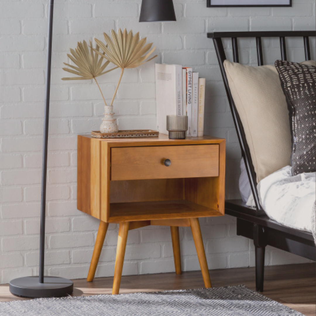 The Caramelo Stand™ – Solid Wood Nightstand - The Sonne Haus