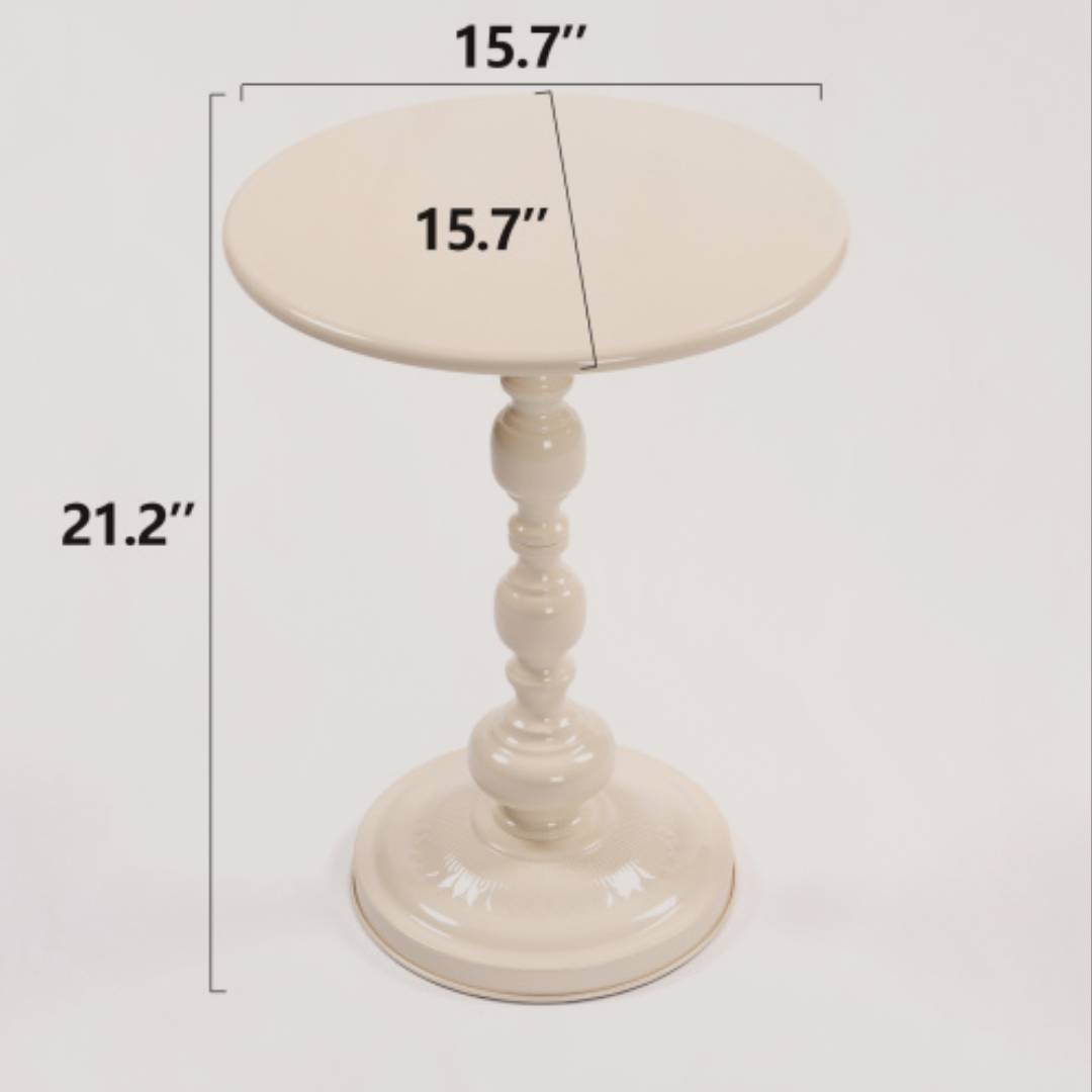 The Aurelio Table™ – Vintage Metal Accent Piece - The Sonne Haus