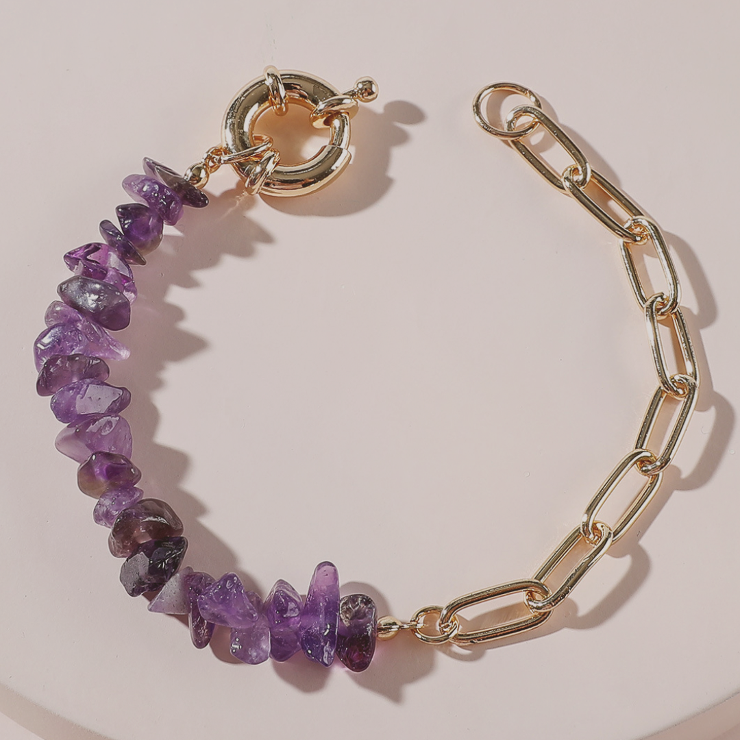 The Frequency Chain - Raw Gemstone Bracelet - The Sonne Haus