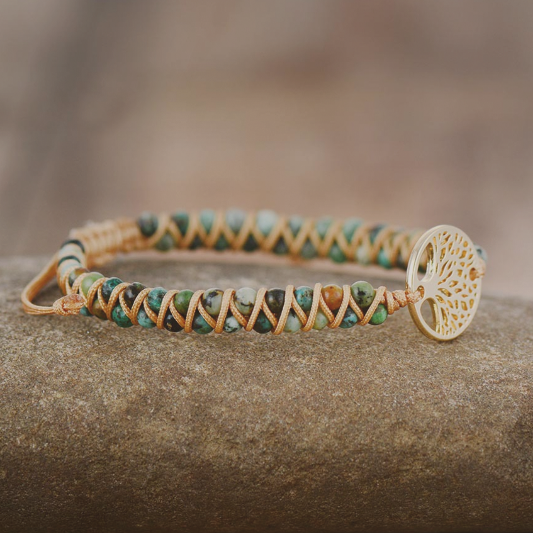 The Thread of Becoming Charm Bracelet - African Japser - The Sonne Haus