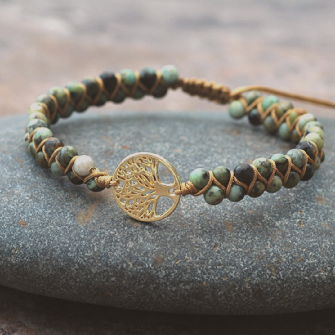 The Thread of Becoming Charm Bracelet - African Japser - The Sonne Haus