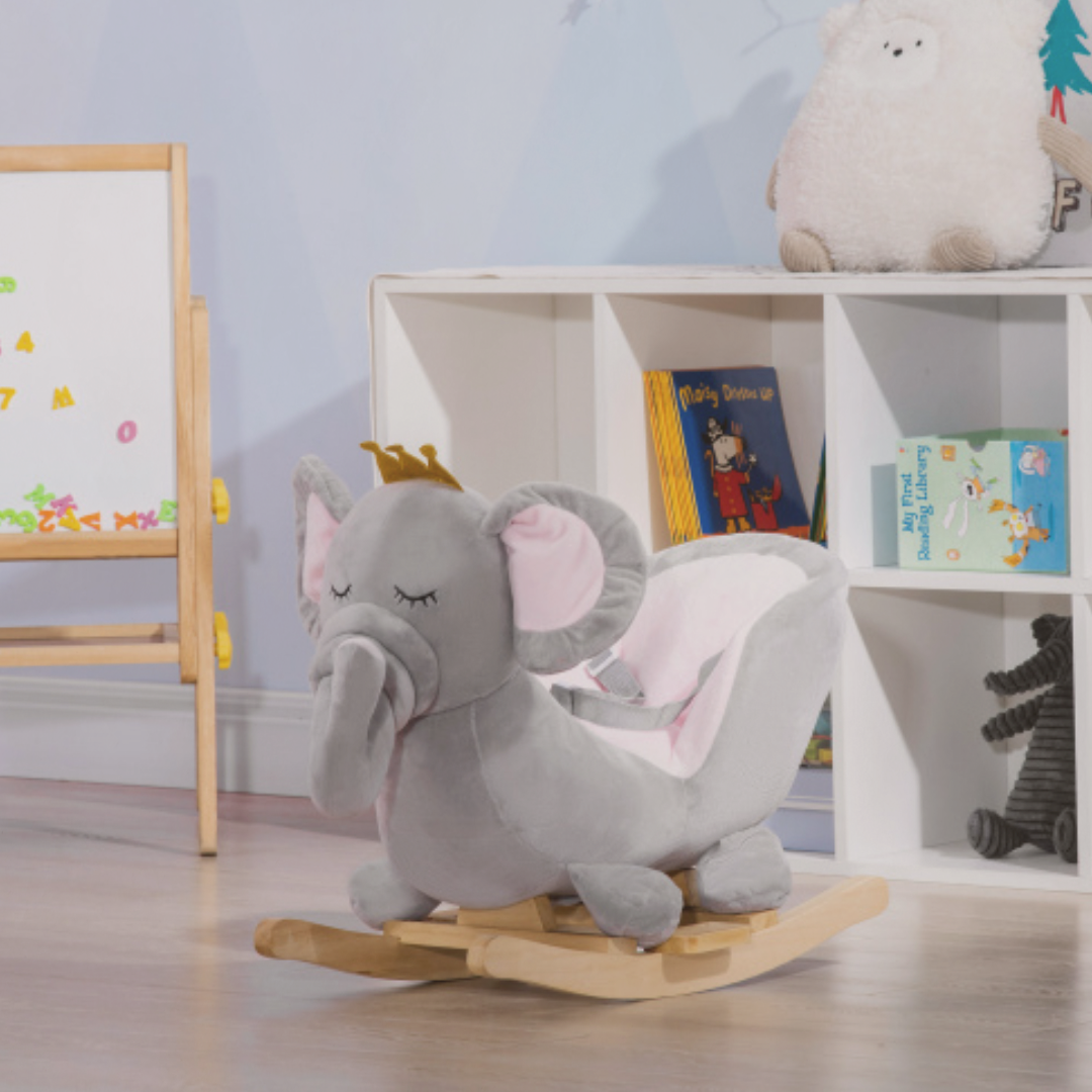 Trunk & Tumble™ – Soft Rocking Elephant Chair