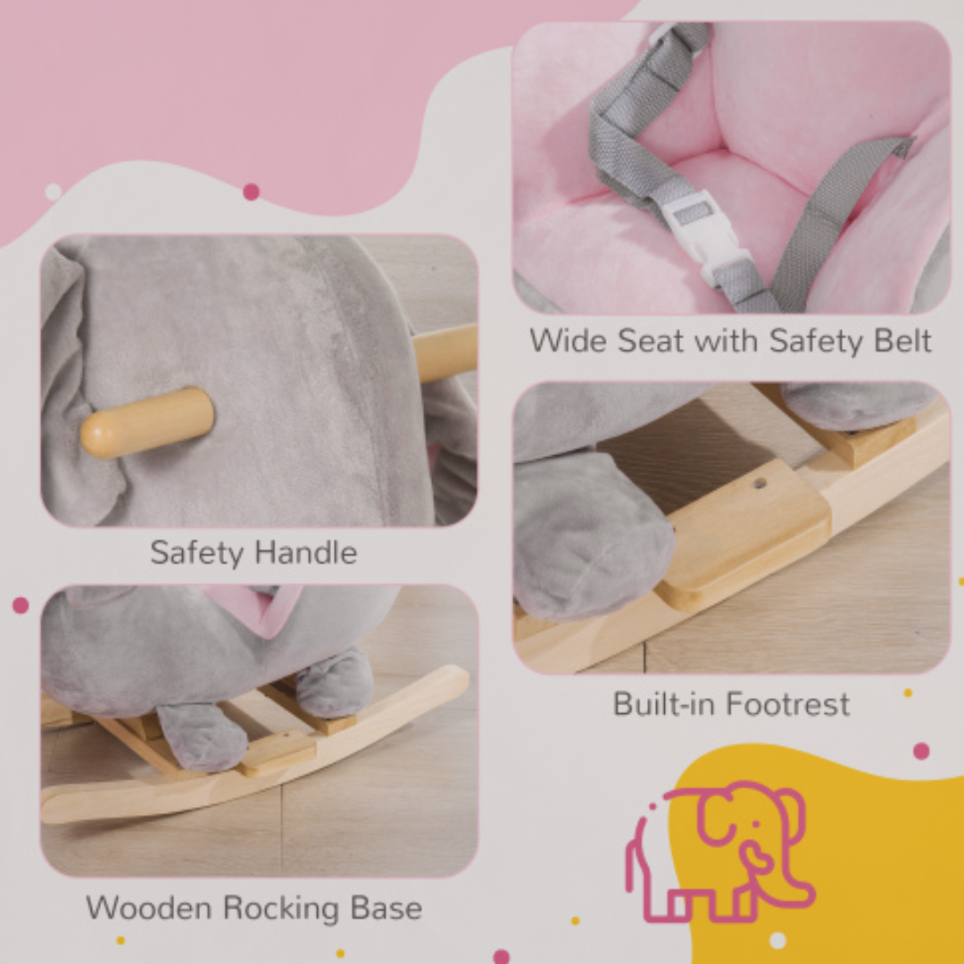 Trunk & Tumble™ – Soft Rocking Elephant Chair