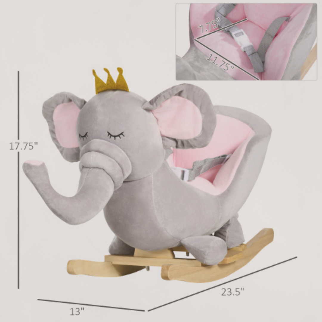 Trunk & Tumble™ – Soft Rocking Elephant Chair