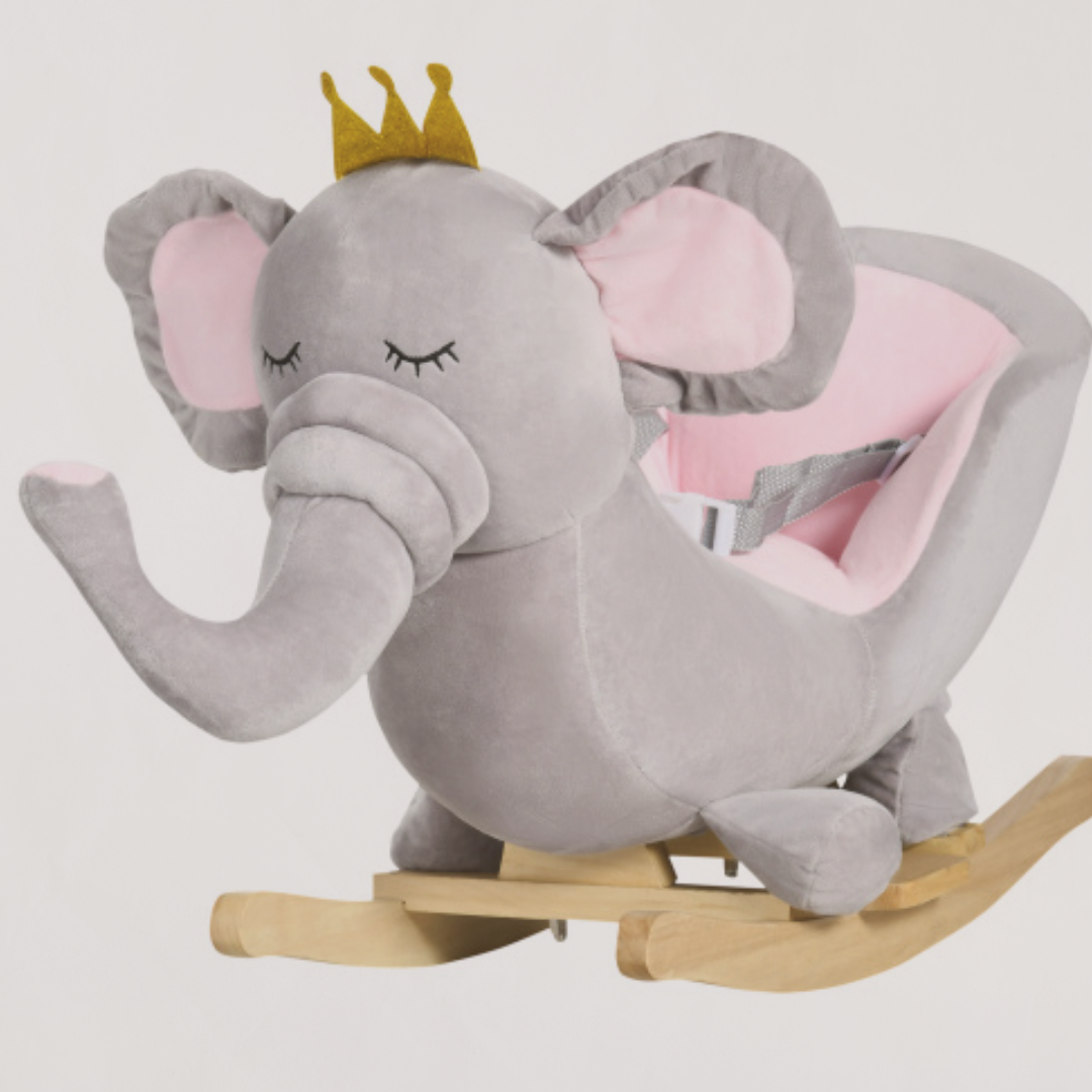 Trunk & Tumble™ – Soft Rocking Elephant Chair