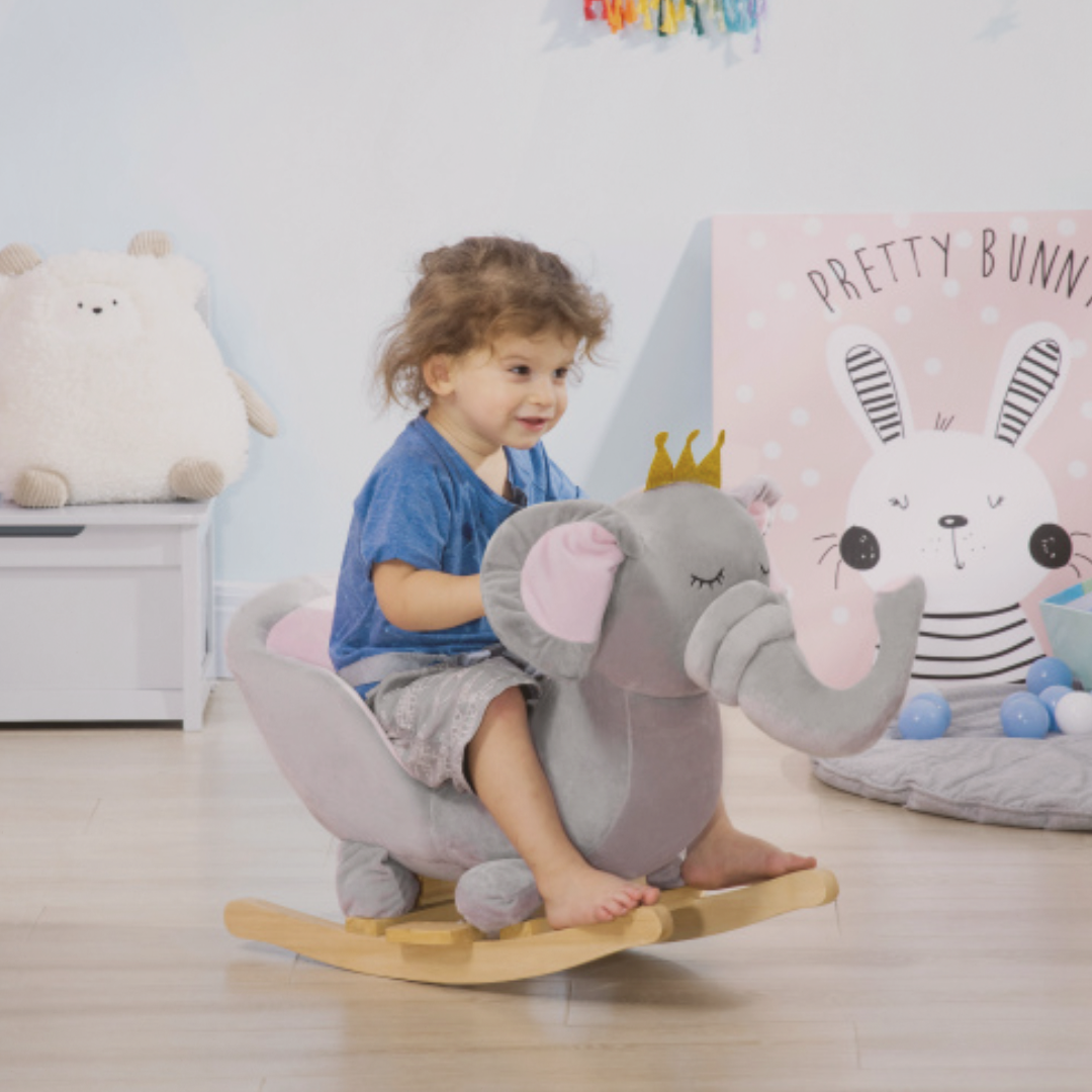 Trunk & Tumble™ – Soft Rocking Elephant Chair