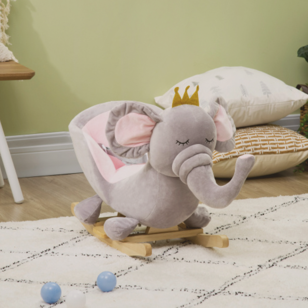 Trunk & Tumble™ – Soft Rocking Elephant Chair