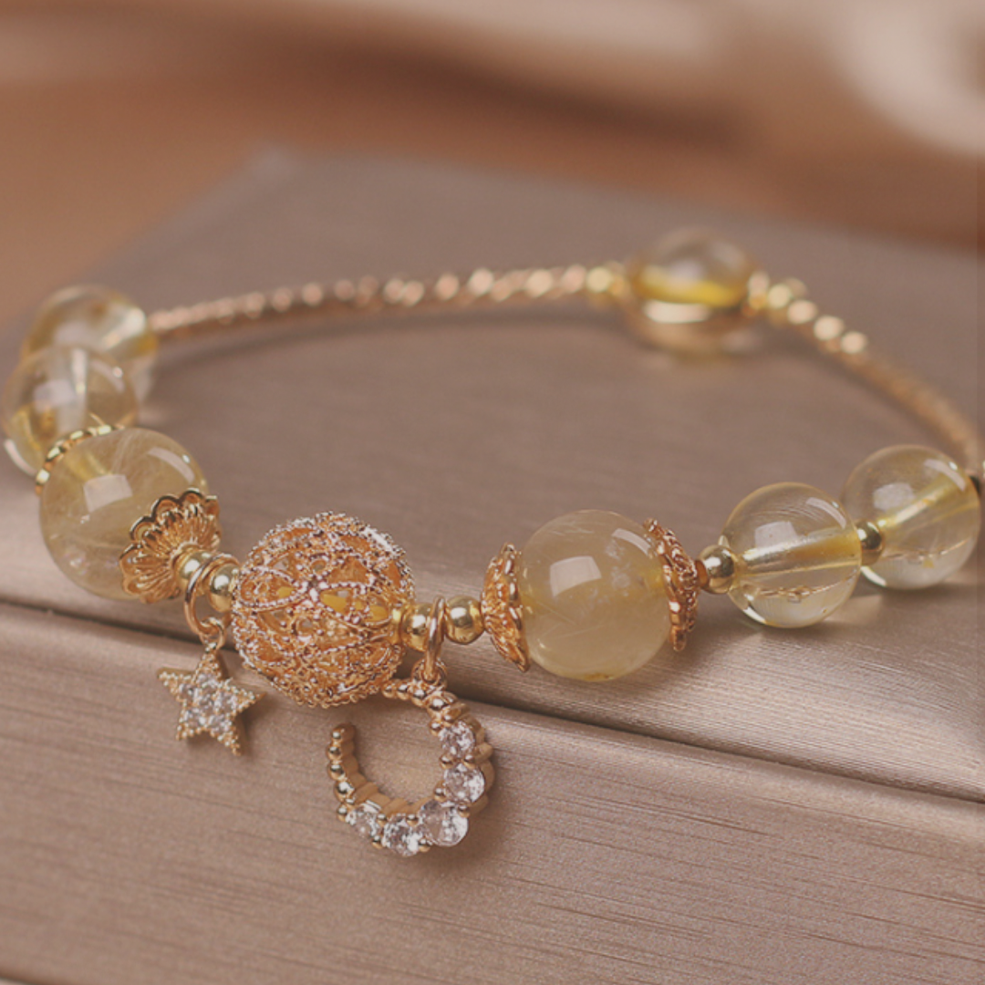 Starlight Alchemy Natural Citrine Bracelet - The Sonne Haus