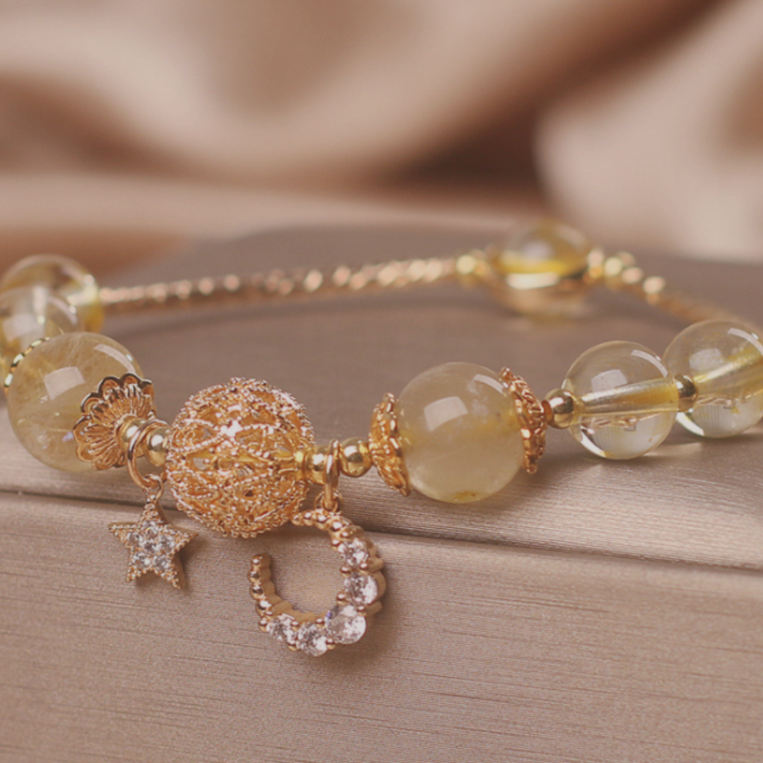 Starlight Alchemy Natural Citrine Bracelet - The Sonne Haus