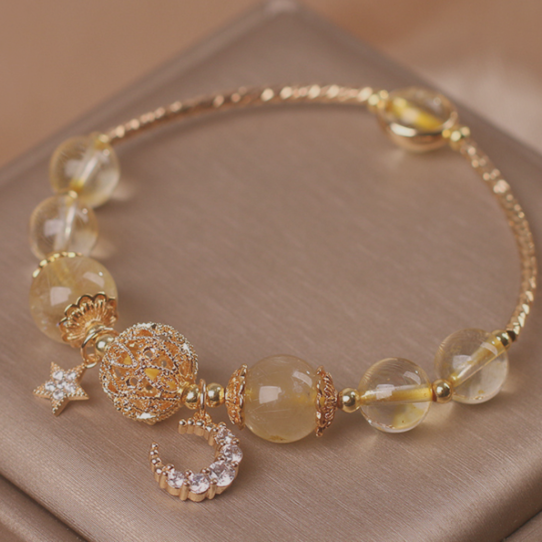 Starlight Alchemy Natural Citrine Bracelet - The Sonne Haus
