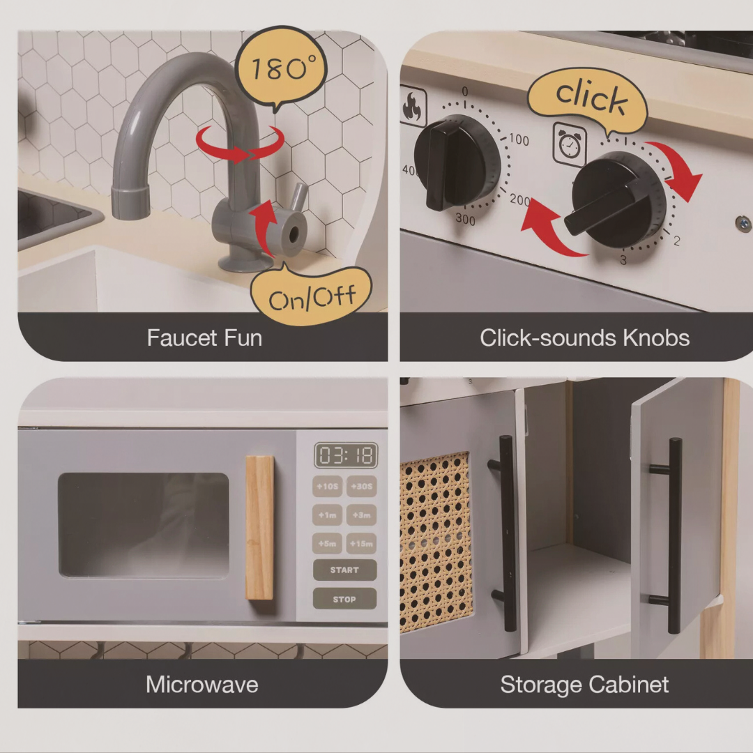 Littlest Sous Chef™ - Pretend Play Kitchen Cooking Set