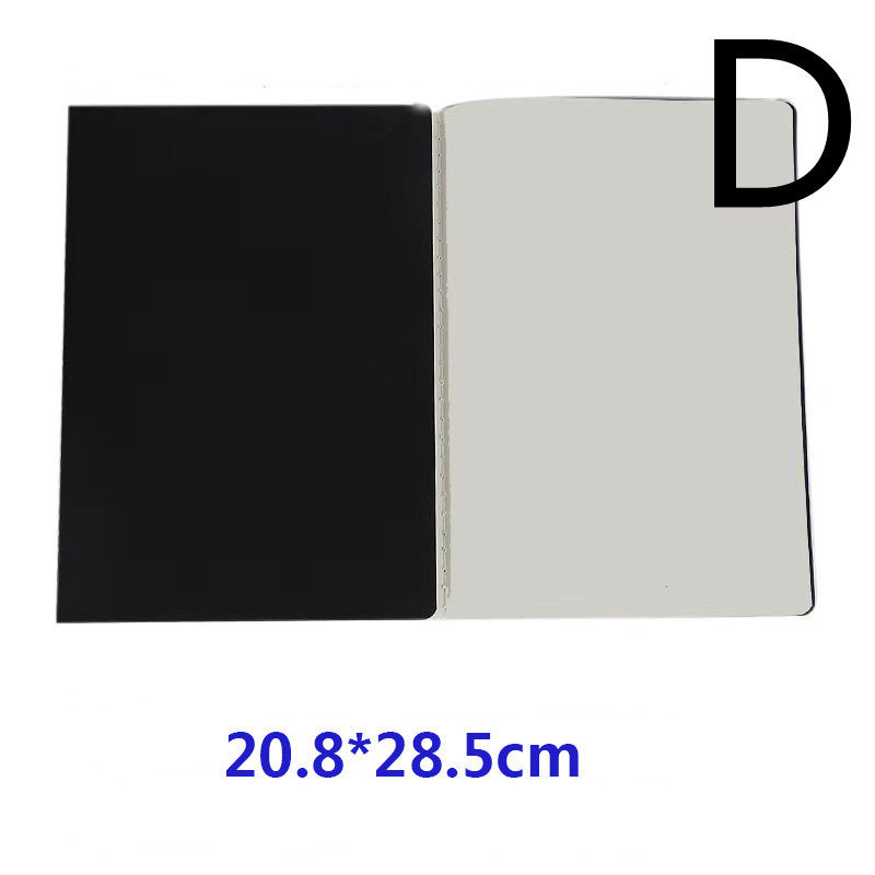 Hand-painted Notebook With Horizontal Lines On Kraft Paper Inner Pages
