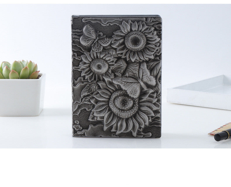 High-end PU European Style Embossed Retro Notebook