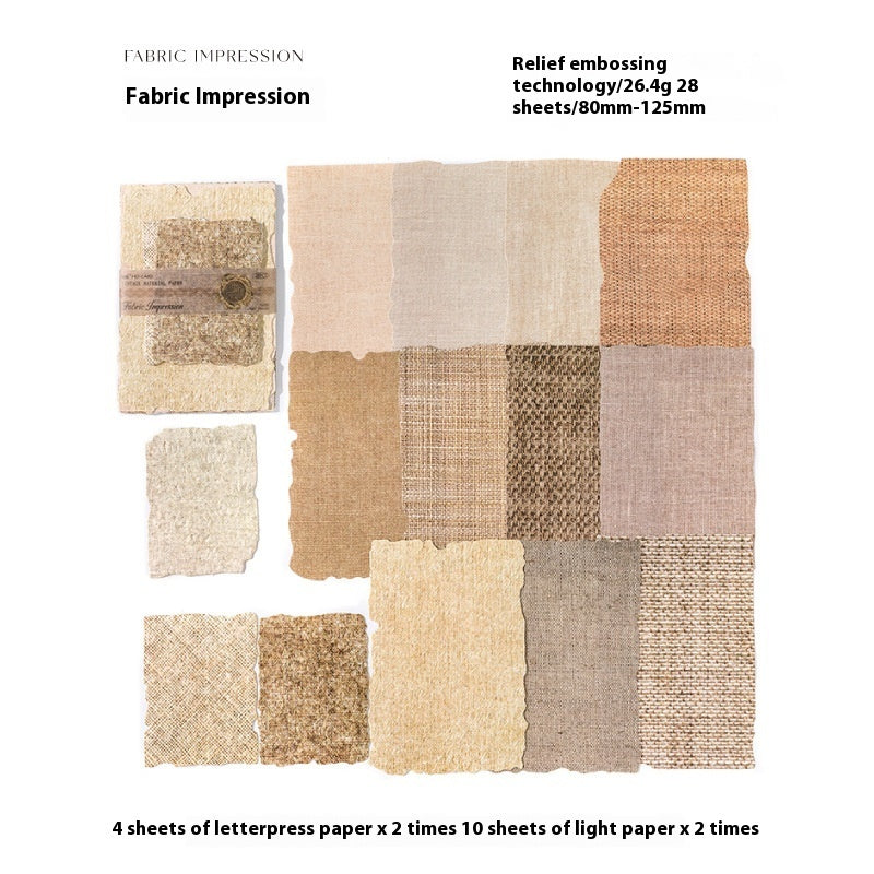 Paper Room Light And Shadow Series Coffee Stain Notebook DIY Decorative Collage Base Material