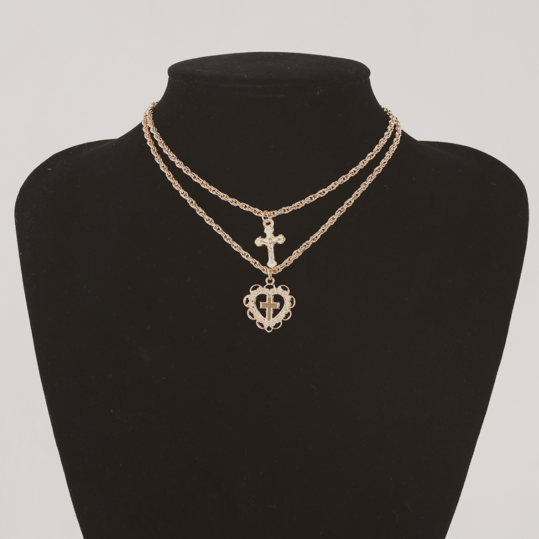 The Sancta Layer - Multilayer Divine Feminine Necklace - The Sonne Haus