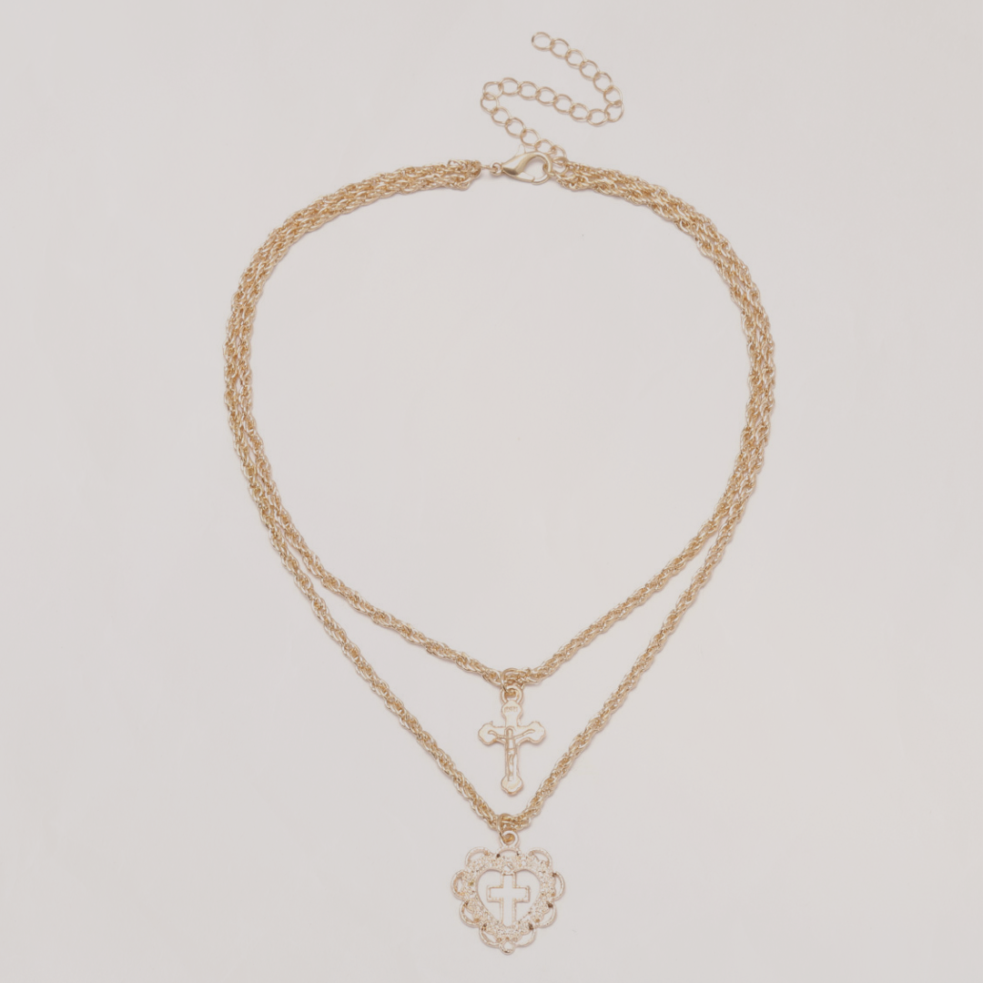 The Sancta Layer - Multilayer Divine Feminine Necklace - The Sonne Haus