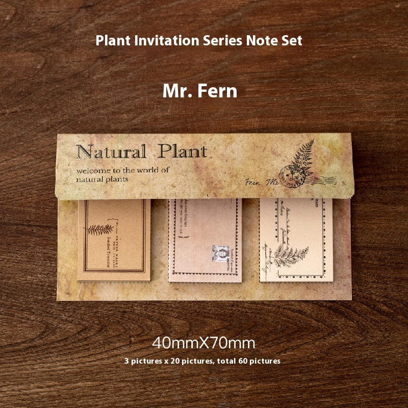 Notes Plant Series Vintage Flower And Grass Notebook DIY Decorative Paper
