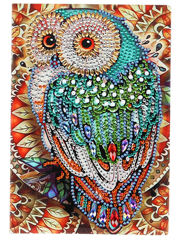 5d Diamond Painting Notebook Owl Alien Shaped Diy
