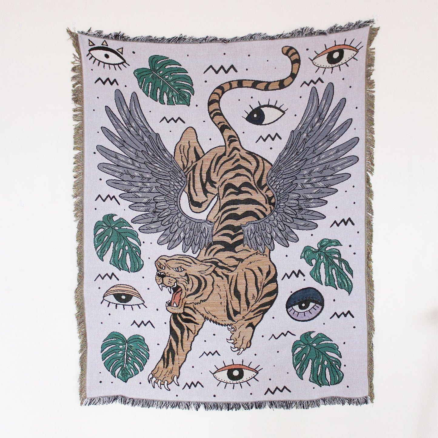 Sofa Cover Casual Boho Blanket Fringe - The Sonne Haus
