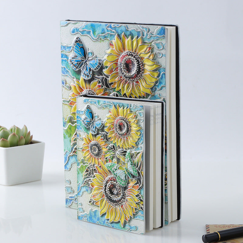 High-end PU European Style Embossed Retro Notebook