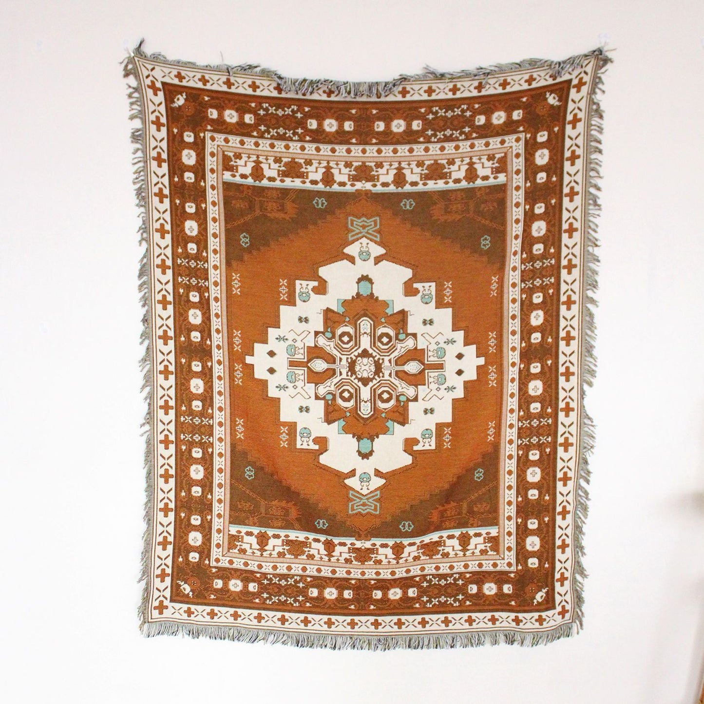 Sofa Cover Casual Boho Blanket Fringe - The Sonne Haus