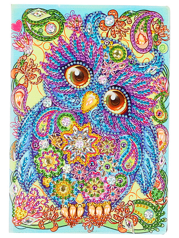 5d Diamond Painting Notebook Owl Alien Shaped Diy