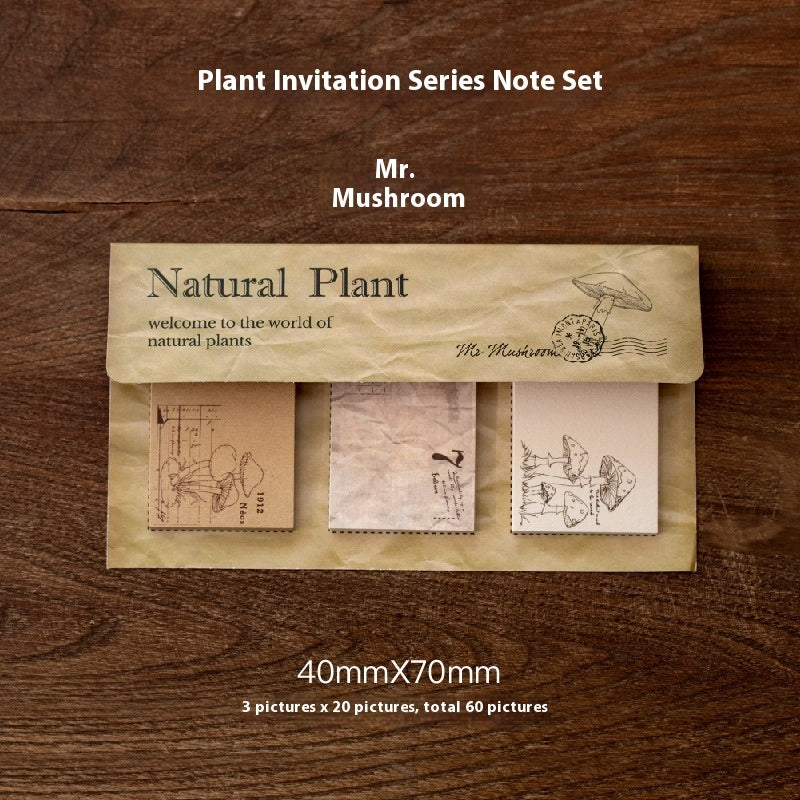 Notes Plant Series Vintage Flower And Grass Notebook DIY Decorative Paper