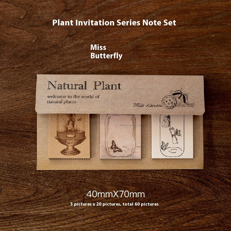 Notes Plant Series Vintage Flower And Grass Notebook DIY Decorative Paper