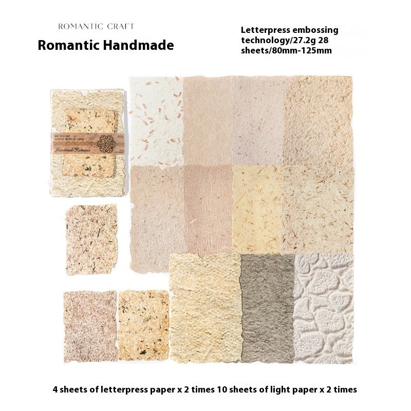 Paper Room Light And Shadow Series Coffee Stain Notebook DIY Decorative Collage Base Material