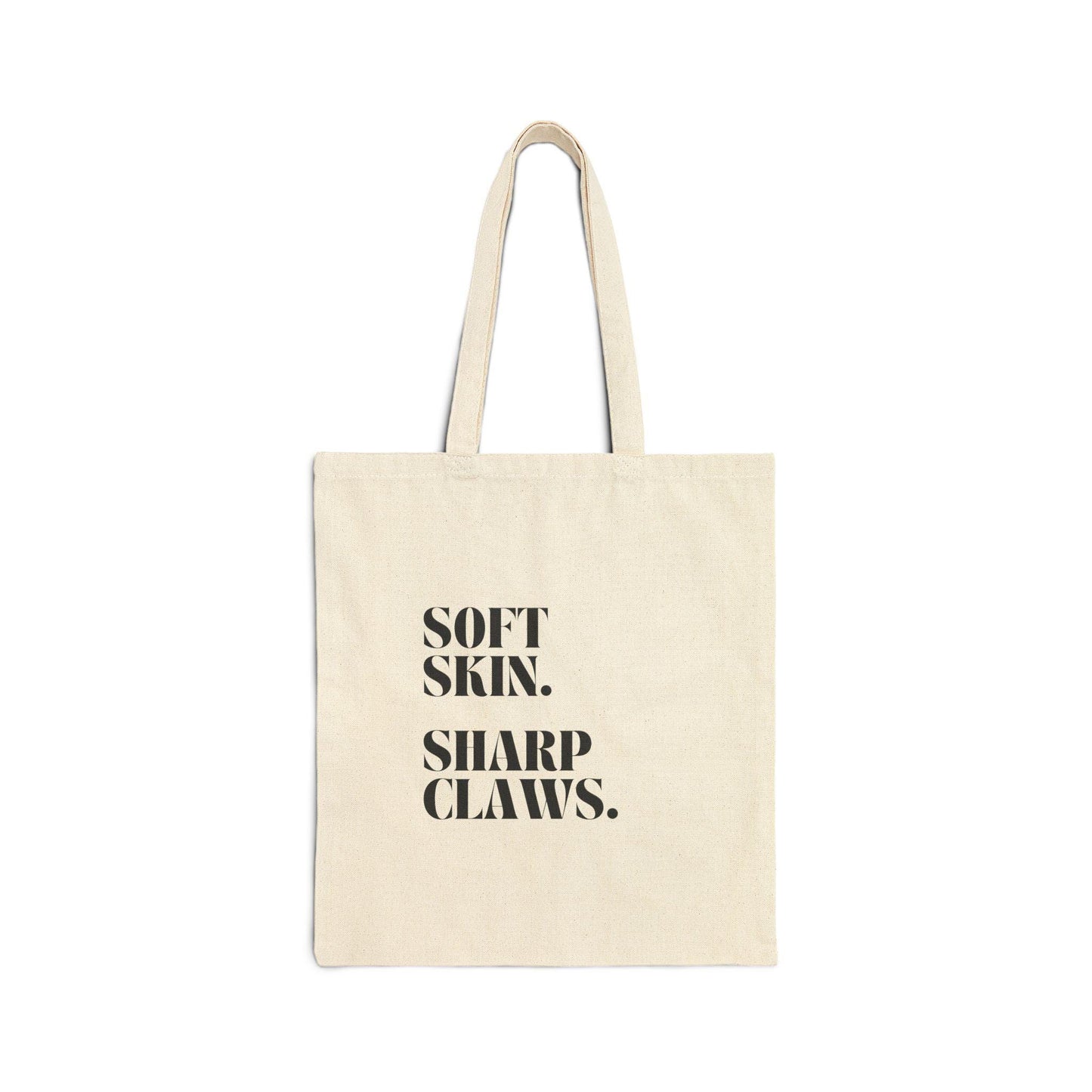 Soft Skin Sharp Claws Tote Bag | Eco-Friendly Cotton Canvas Bag | Perfect Gift Idea | Reusable Shopping Tote | Girly Things - The Sonne Haus