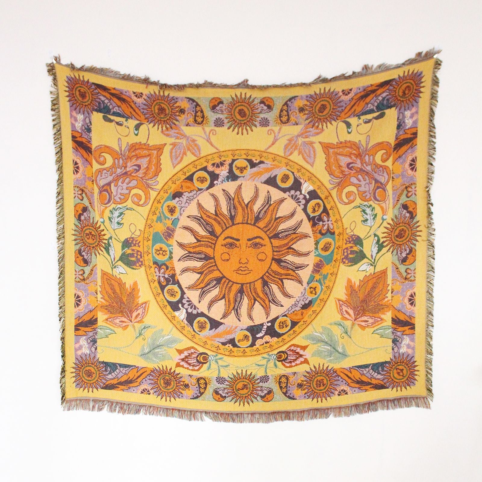 Sofa Cover Casual Boho Blanket Fringe - The Sonne Haus