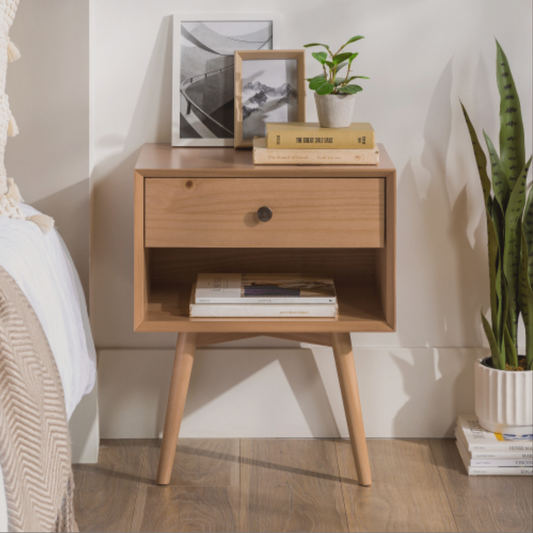 The Caramelo Stand™ – Solid Wood Nightstand - The Sonne Haus