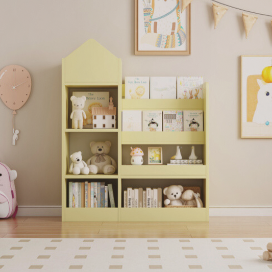 Play & Pause Wood Montessori Bookshelf